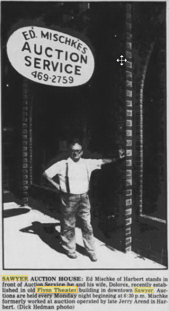 Flynn Theatre - 27 Jul 1987 Auction House Moving In (newer photo)